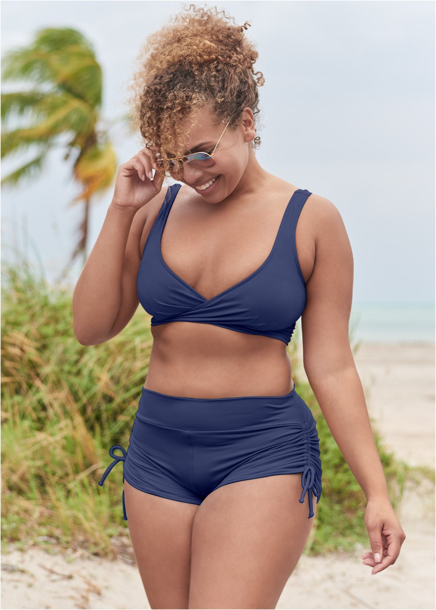 Adjustable Side Swim Short - Ultramarine Blue