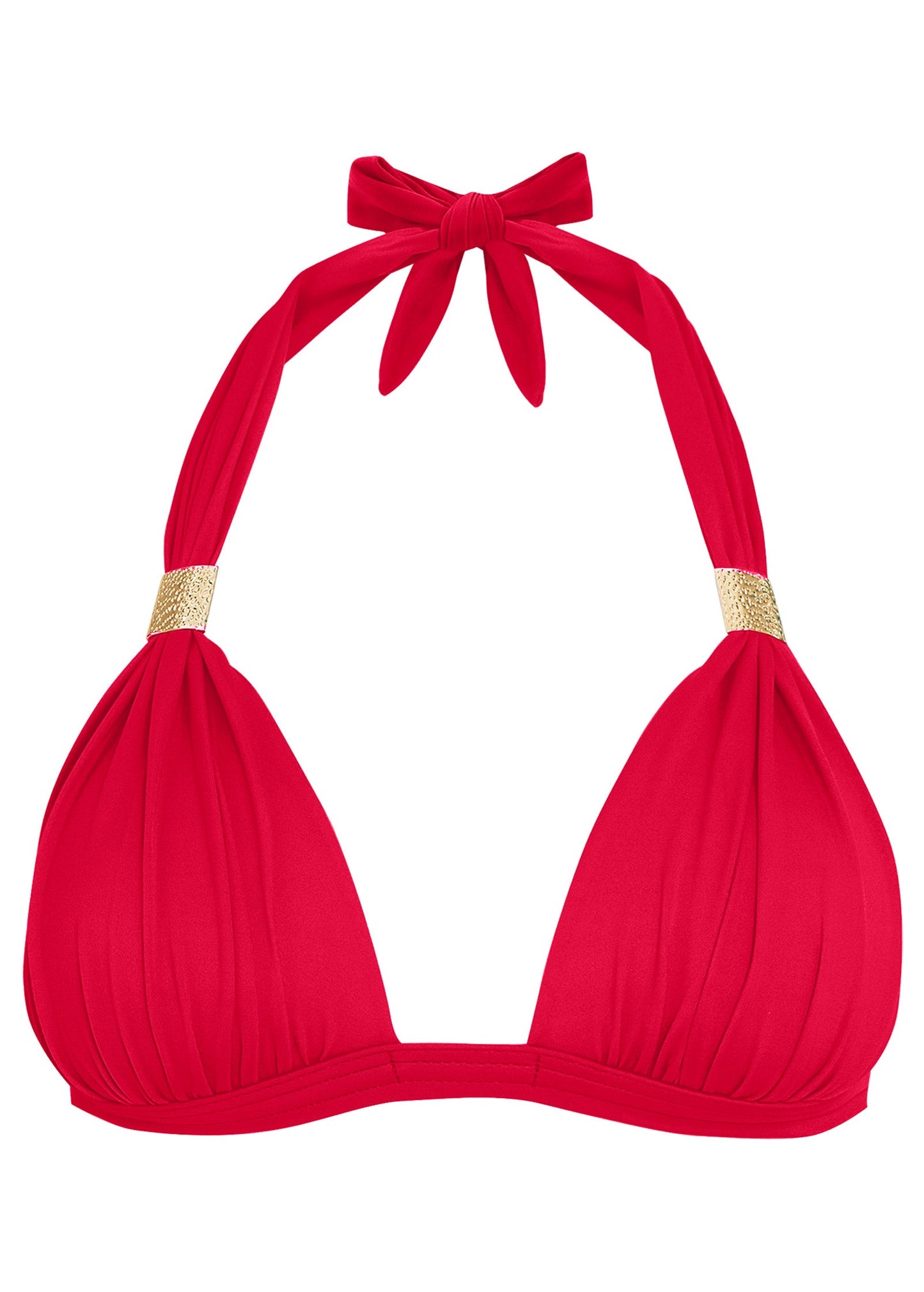 Goddess Push-Up Halter Top  - Red Hot