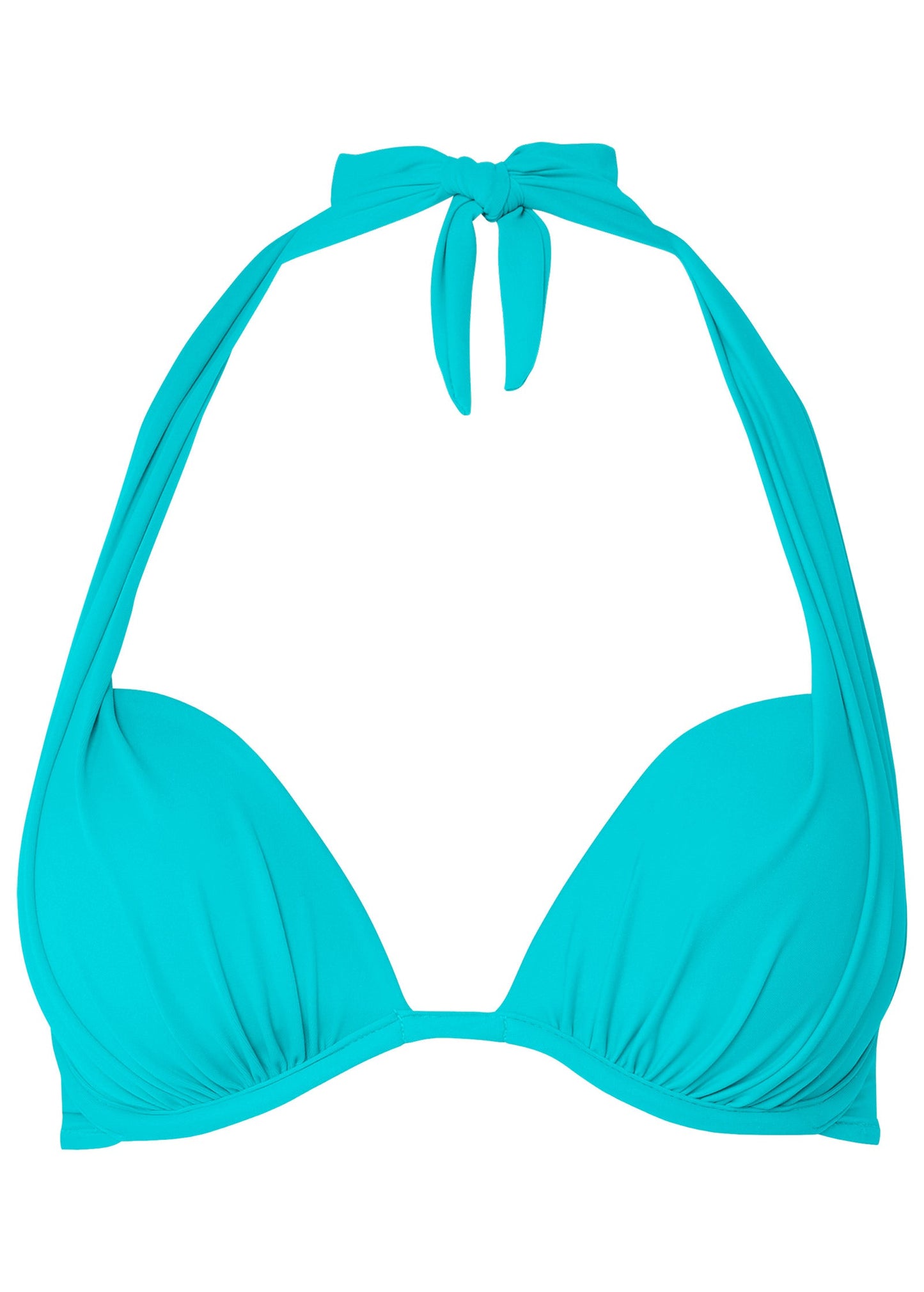 Marilyn Push-Up Halter Top - Aqua Reef