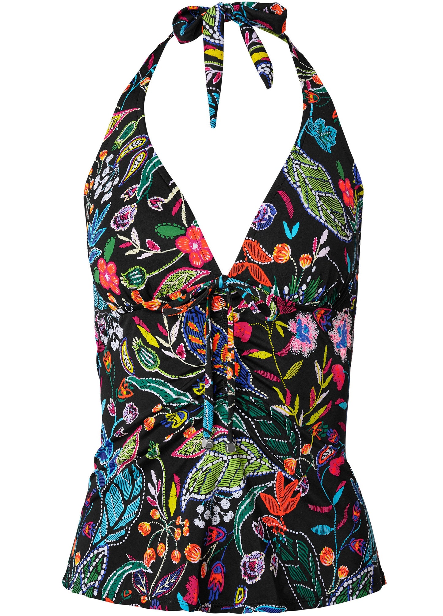 Sicily Halter Tankini - Midnight Elegance