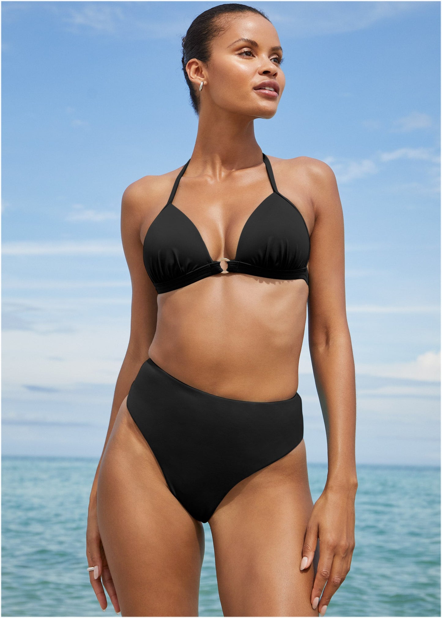 Santa Cruz Push-Up Triangle Top - Black Beauty