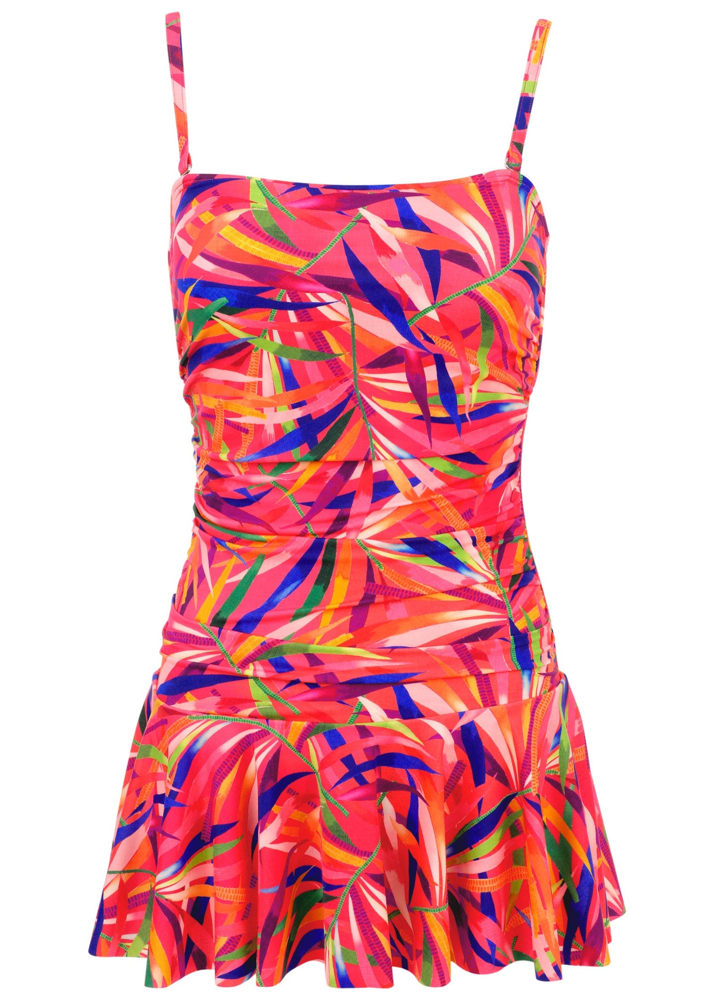 Venice Skirted Swim Dress - Tropical Jungle