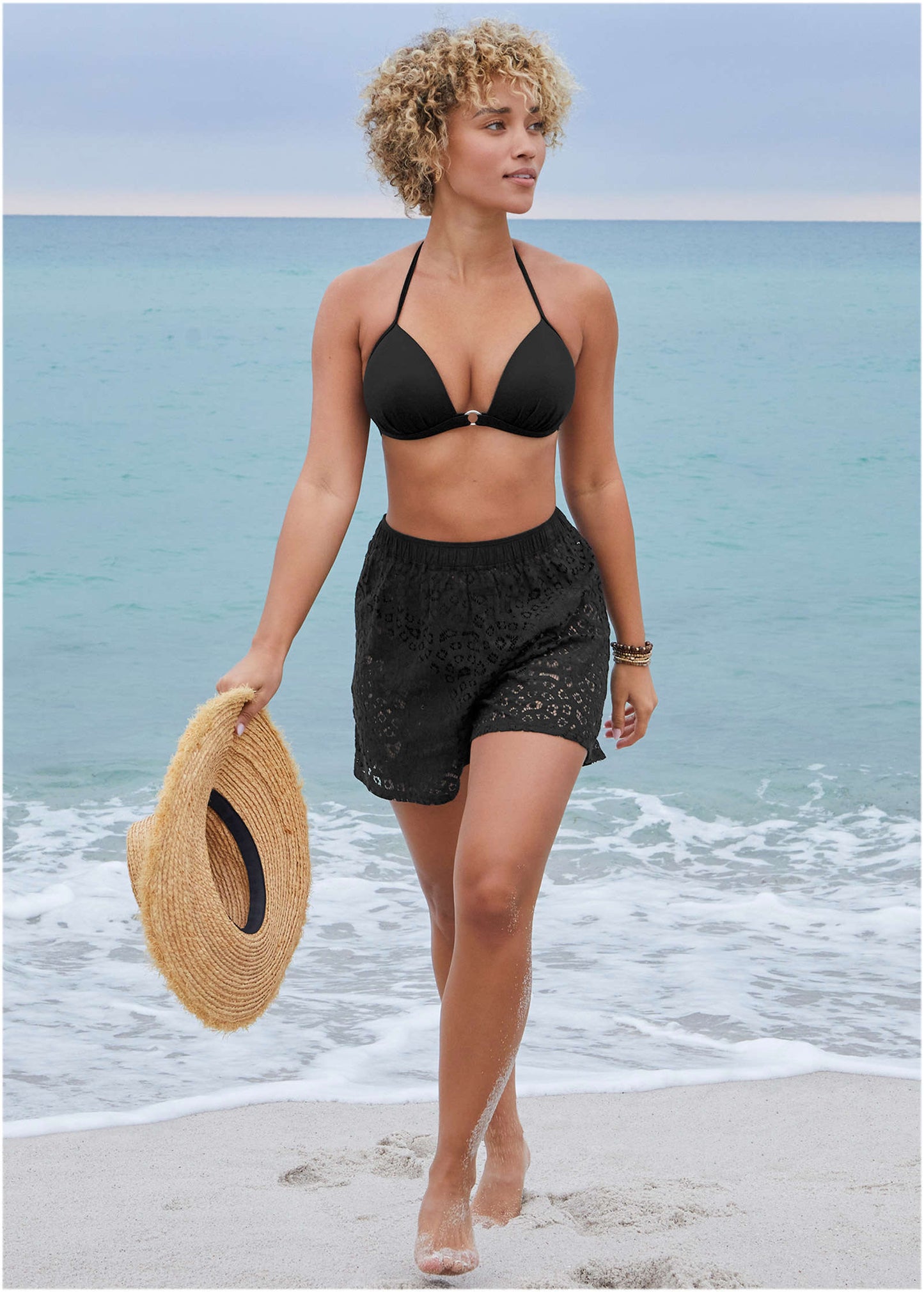 Santa Cruz Push-Up Triangle Top - Black Beauty