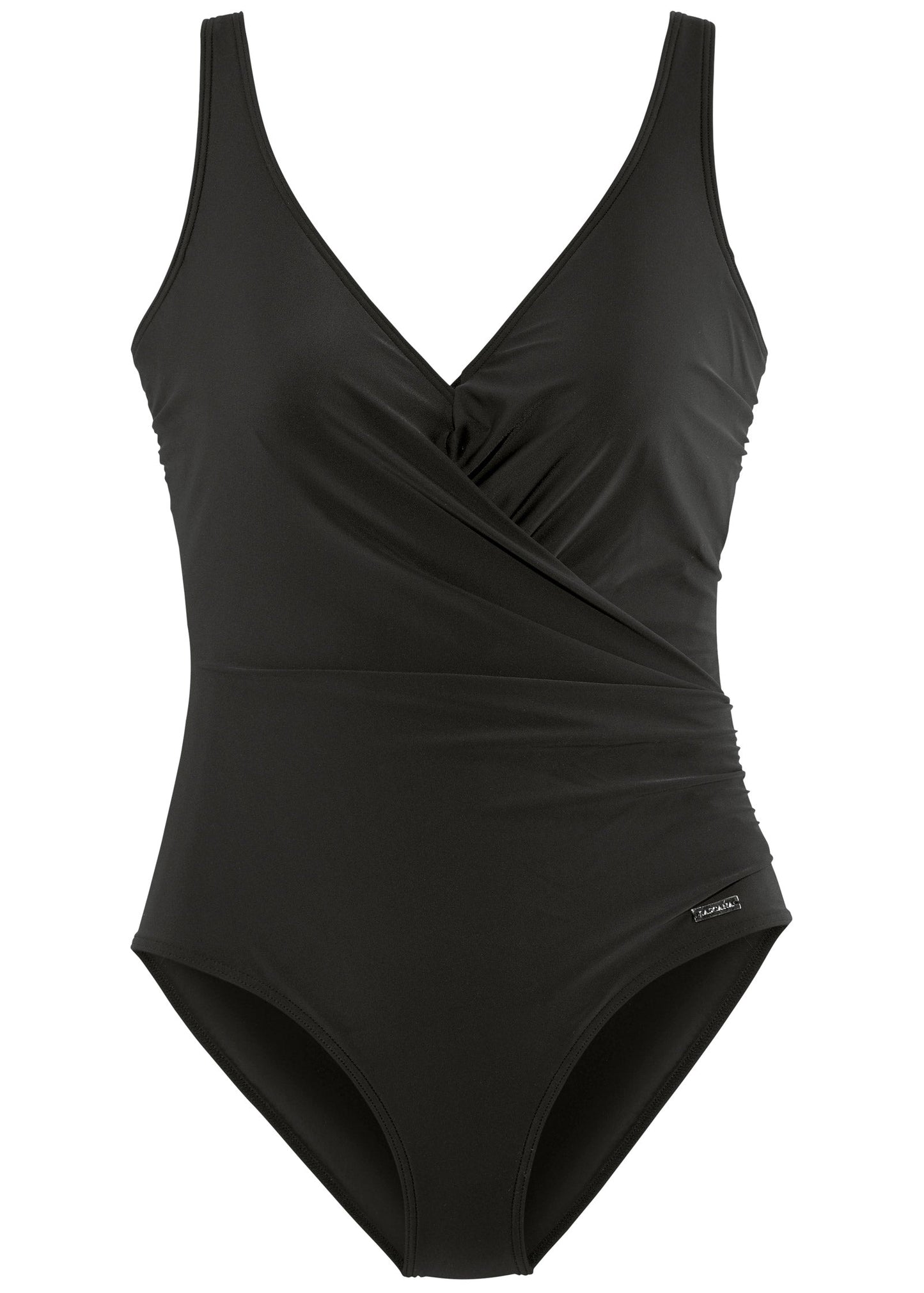 V-Neck One Piece - Black