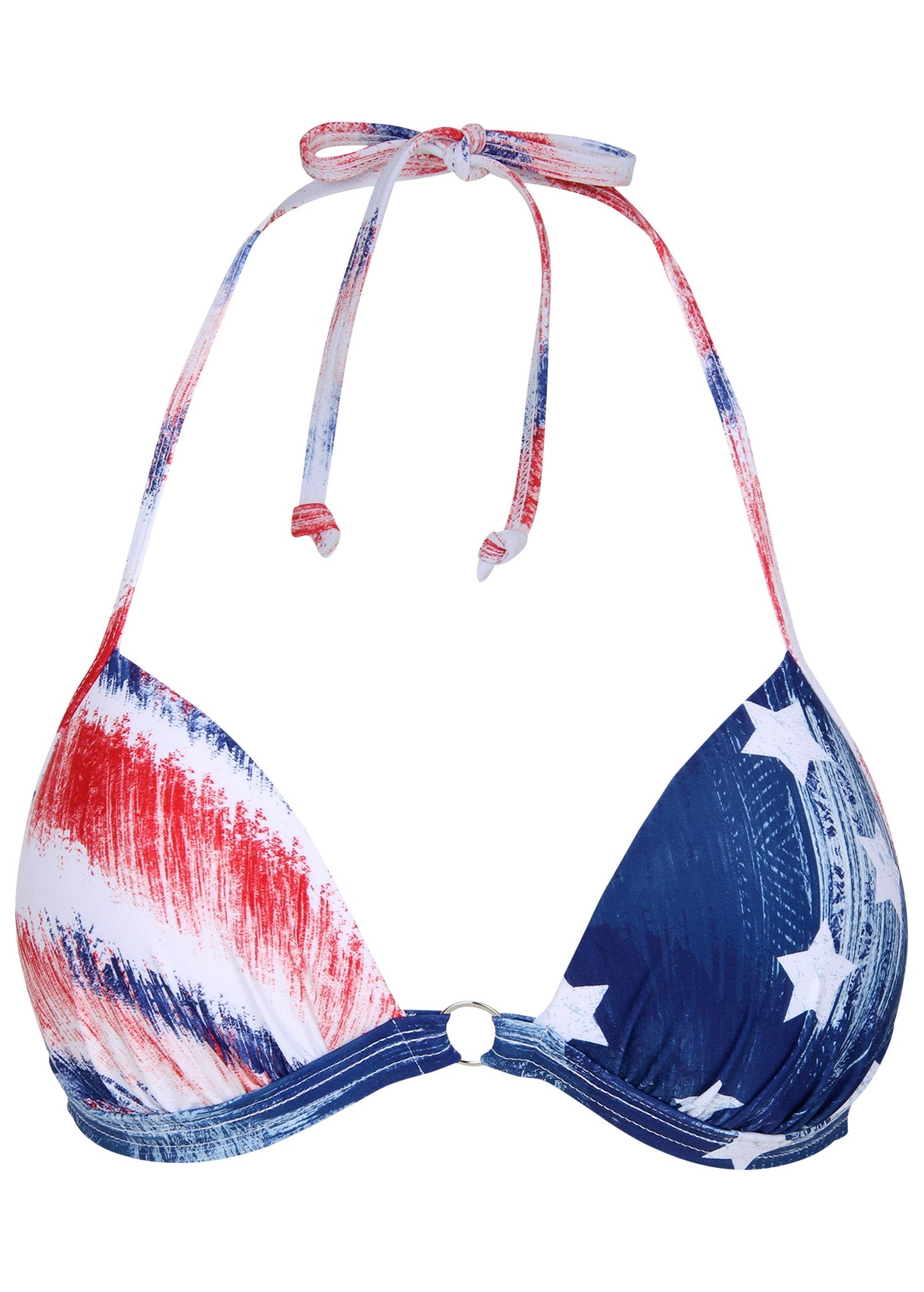 Santa Cruz Push-Up Triangle Top - Boardwalk Flag Small